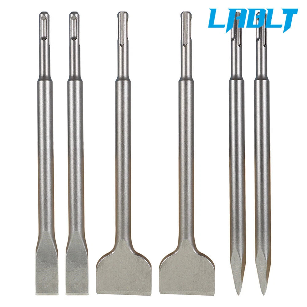 6X SDS Plus Chisel Set for Rotary Hammer (Concrete Drill Bit)