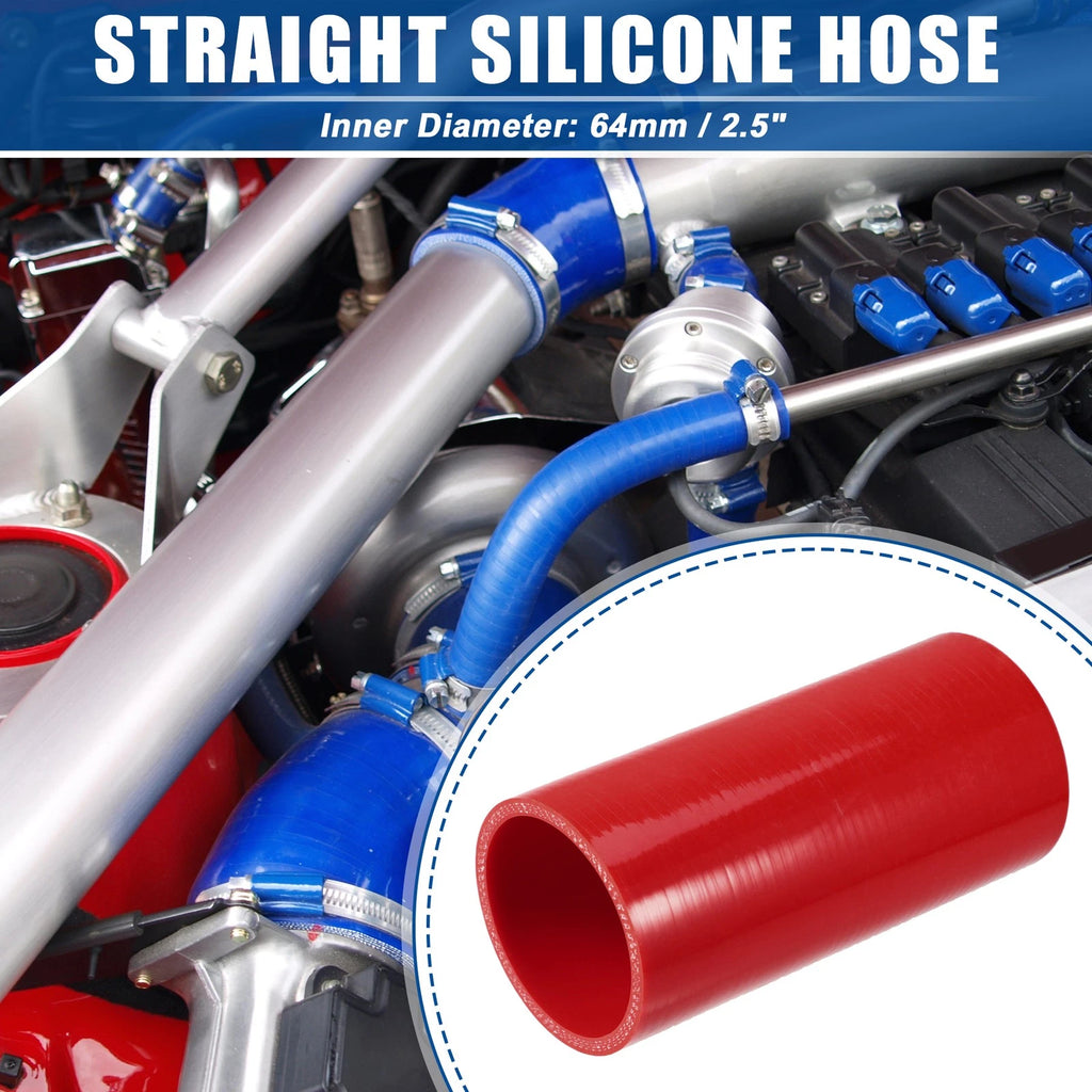 2.5" ID 6" Length Silicone Reducer Hose for Intercooler (Universal)