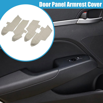 Door Panel Armrest Cover Set Front Rear 2 Pair for Hyundai Santa Fe (2006–2012)
