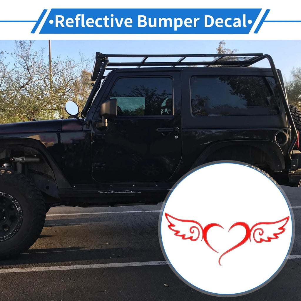 Reflective Bumper Decal for - Red Pattern