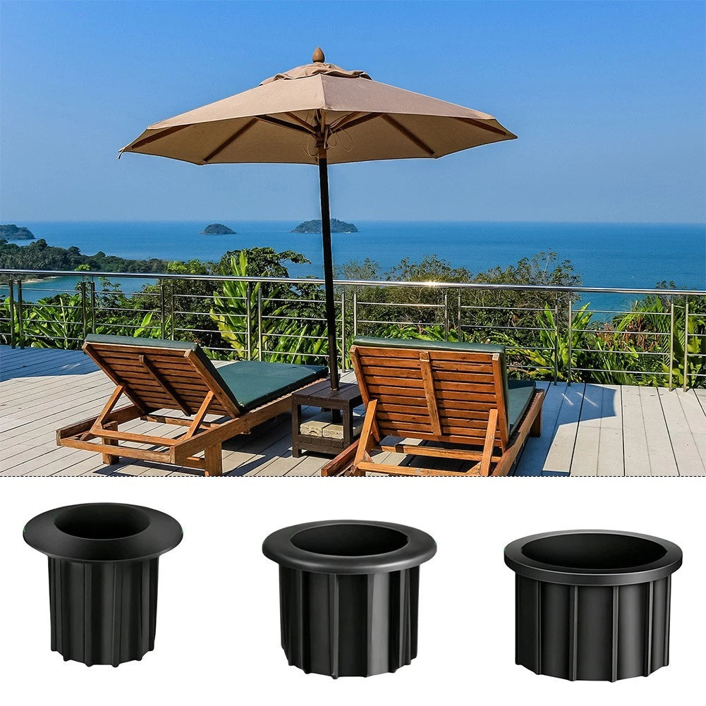 Adjustable Black Plastic Standpipe for Umbrella Poles 32/38/48mm