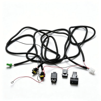 Fog Light Wiring Harness Kit with LED Switch for Ford Focus Mustang (2012–2018)