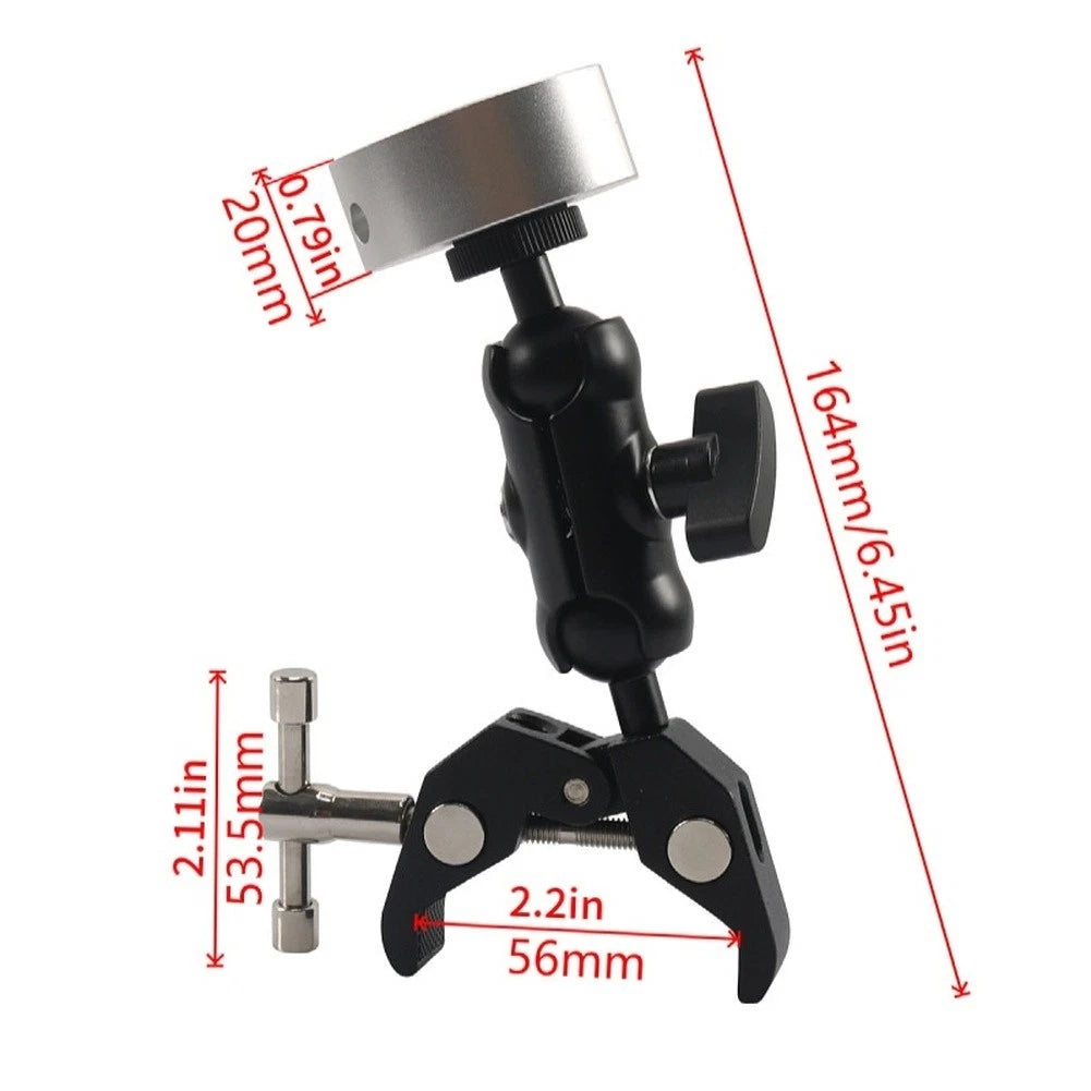 Antenna Mount Clamp Bracket for RV (Dual Axis Adjustment)