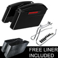 Saddle Bags with Brackets for Harley Heritage Softail (1984–2017)