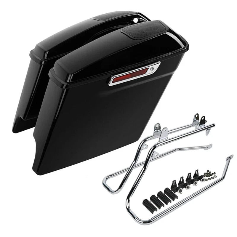 Extended Saddlebag Speaker Lid Conversion Bracket for Harley Softail (1984–2017)