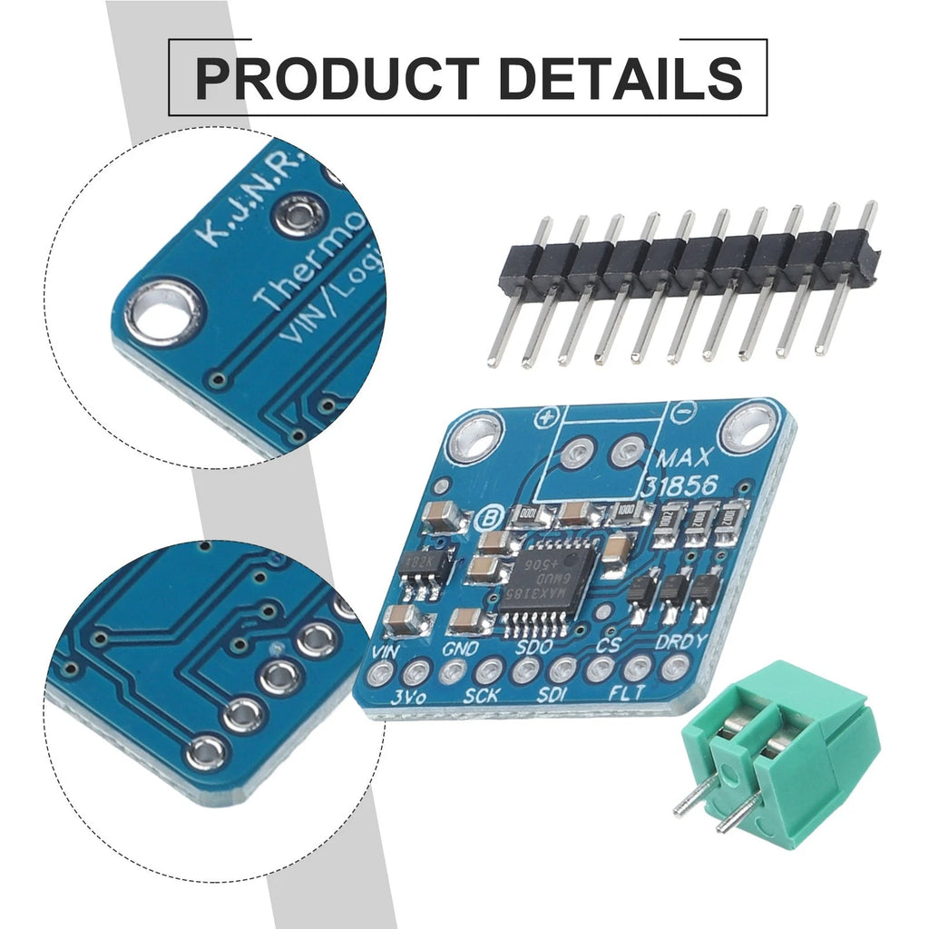 Compact Thermocouple Module with MAX31856 Chip for Extreme Temperatures