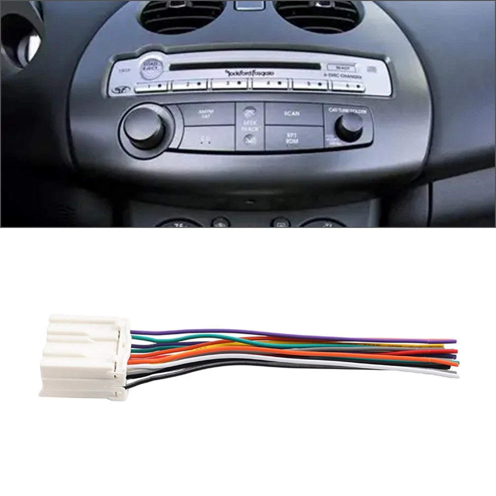 1x Stereo Radio Wiring Harness Adapter Plug For Mitsubishi Eclipse Lancer Mirage