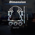 Reflective Bumper Decal for Car (Colorful Laser Square)