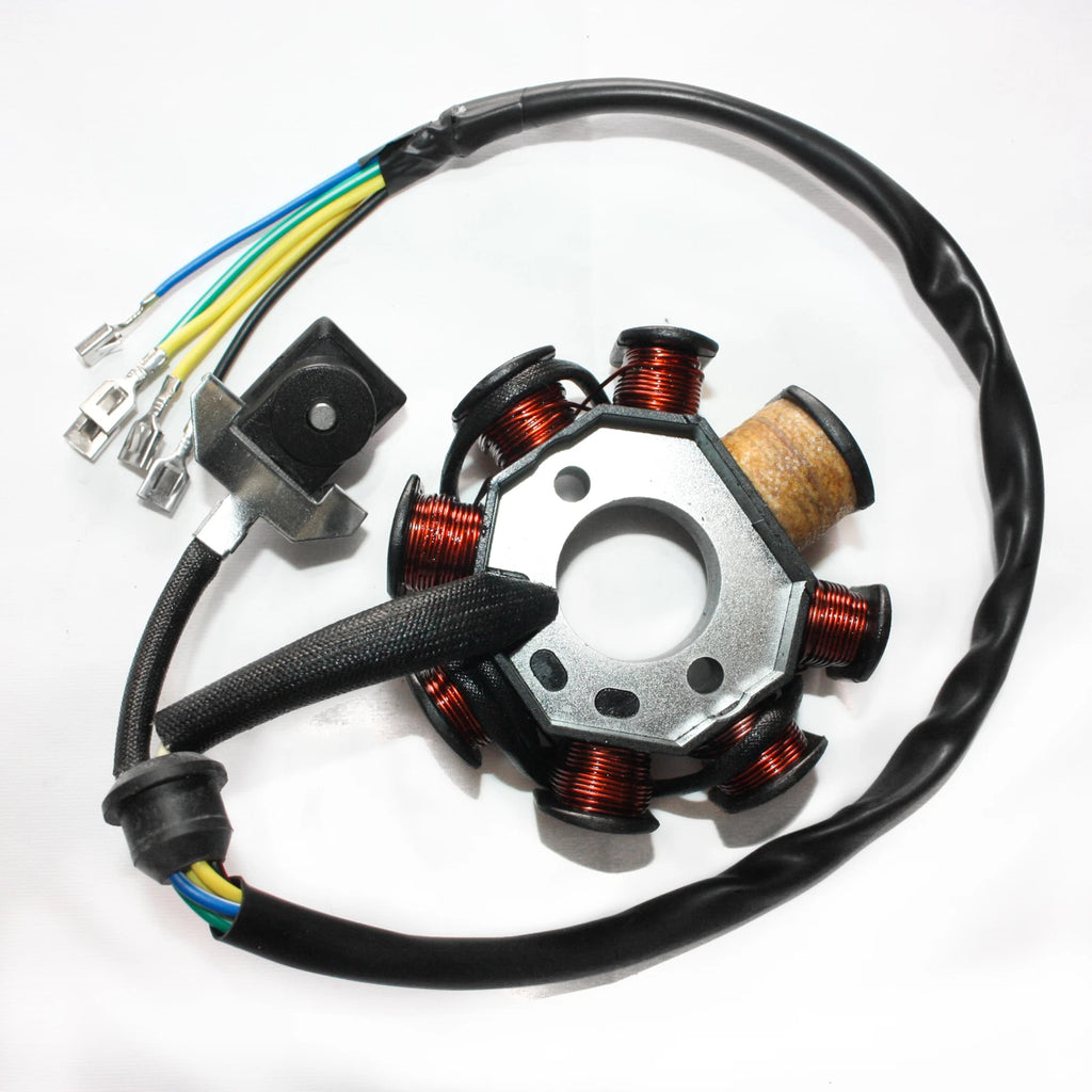 8 Poles Magneto Flywheel Stator for 150cc 200cc 250cc Engine PIT Quad ATV