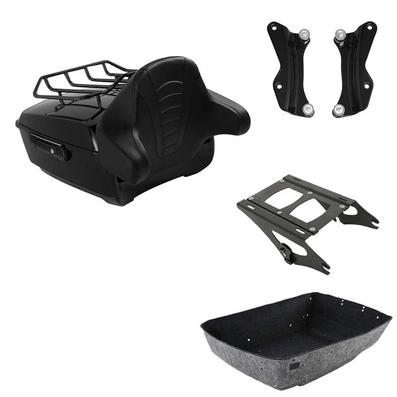 Trunk Backrest Mount Rack Docking Hardware Kit for Harley Touring (2014–2026)