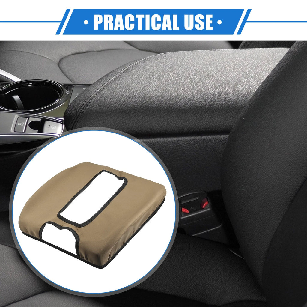 Armrest Protector Cover Pad Replacement for GMC Sierra (2014–2017) Deep Brown