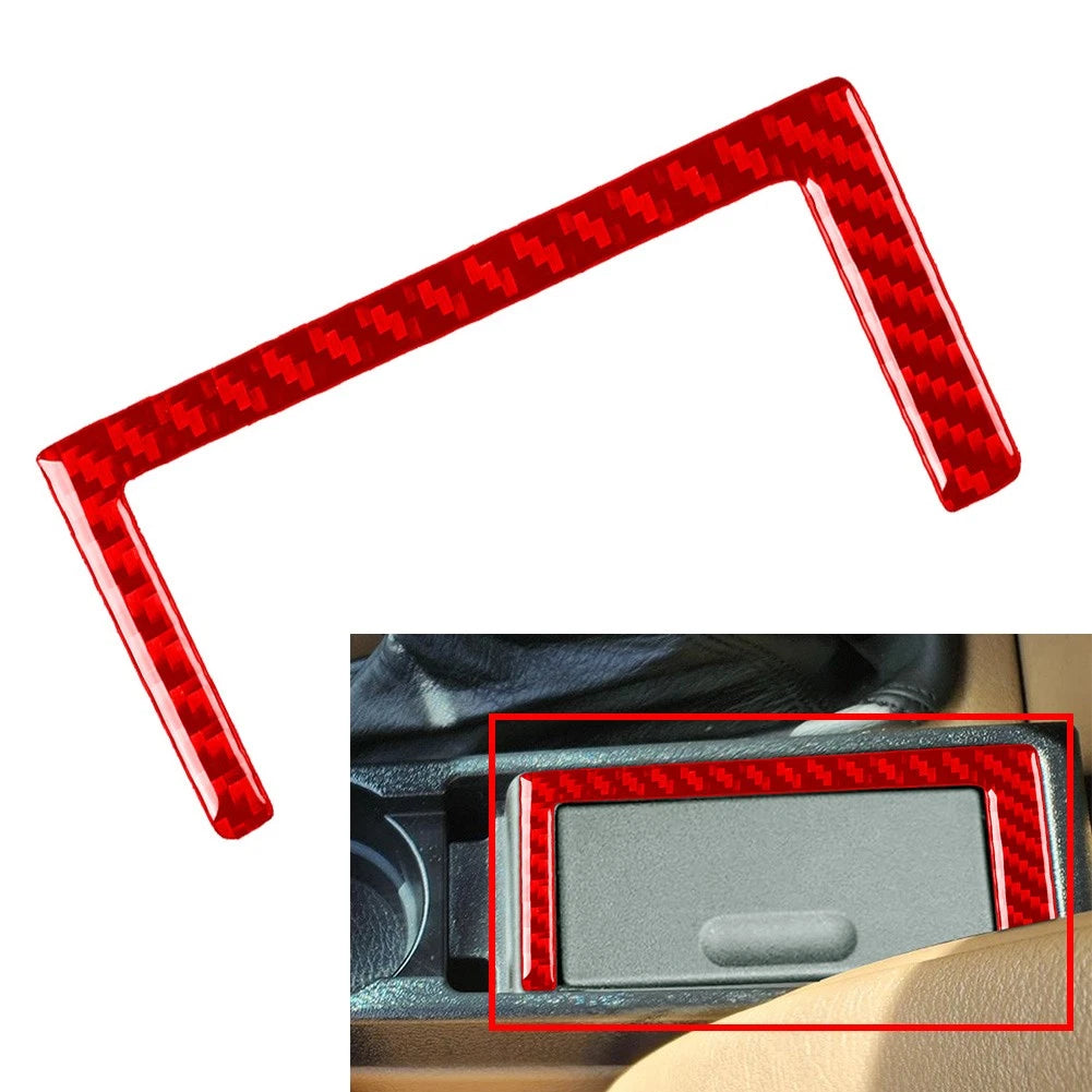 Gear Shift Panel Storage Box Trim for BMW 3er E36 (1991–1999) Carbon Red