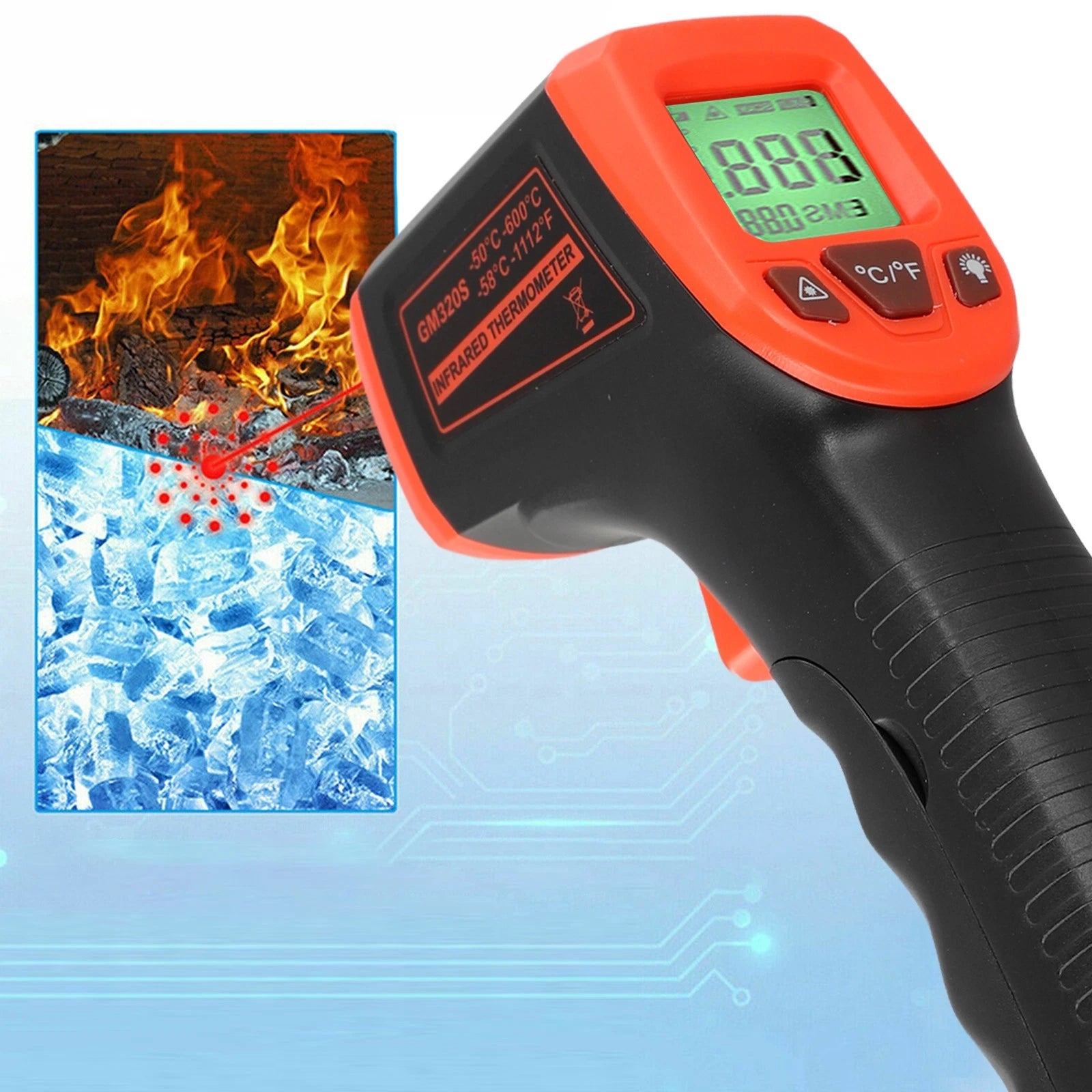 Infrared Thermometer for Automotive Use (Digital LCD)