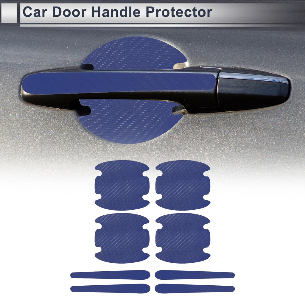 Door Handle Sticker for Auto (83x90mm) - Protective Film Blue