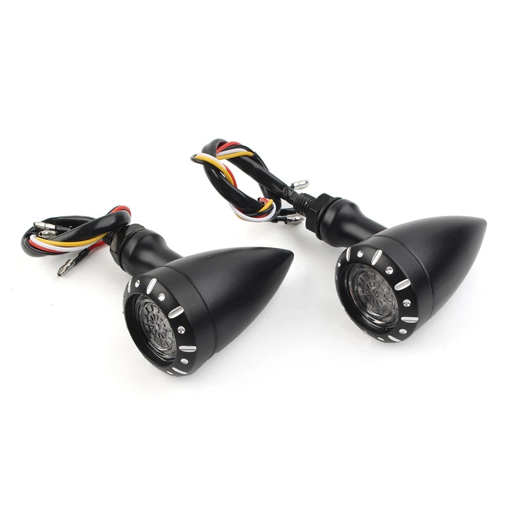 LED Red/Amber Brake Blinker Turn Signal Tail Light for Harley