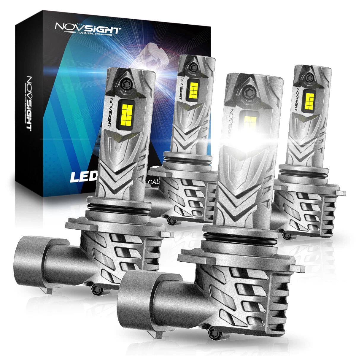 2X NOVSIGHT 9005 9006 LED Headlight Bulbs for High Low Beam (20000LM)