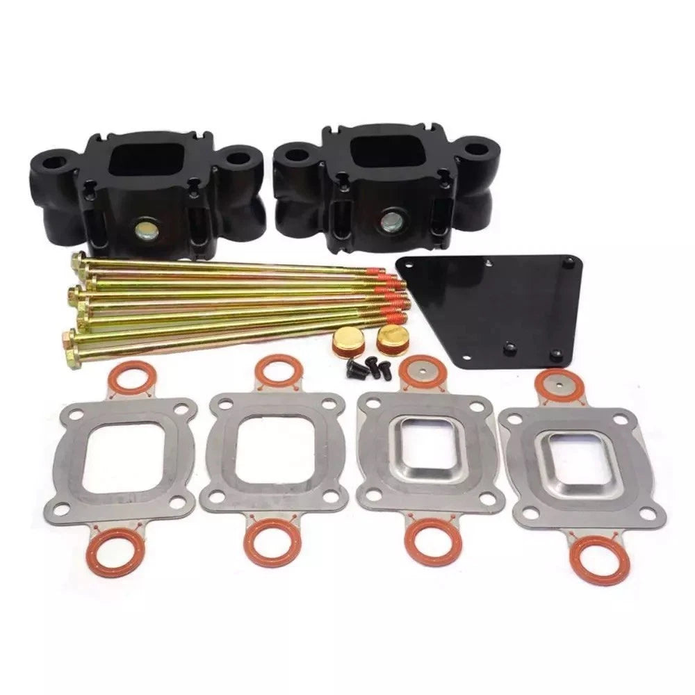 Dry Joint Exhaust Riser Spacer Kit for Mercruiser V6 V8 (Replace 864929A3 864929A1)