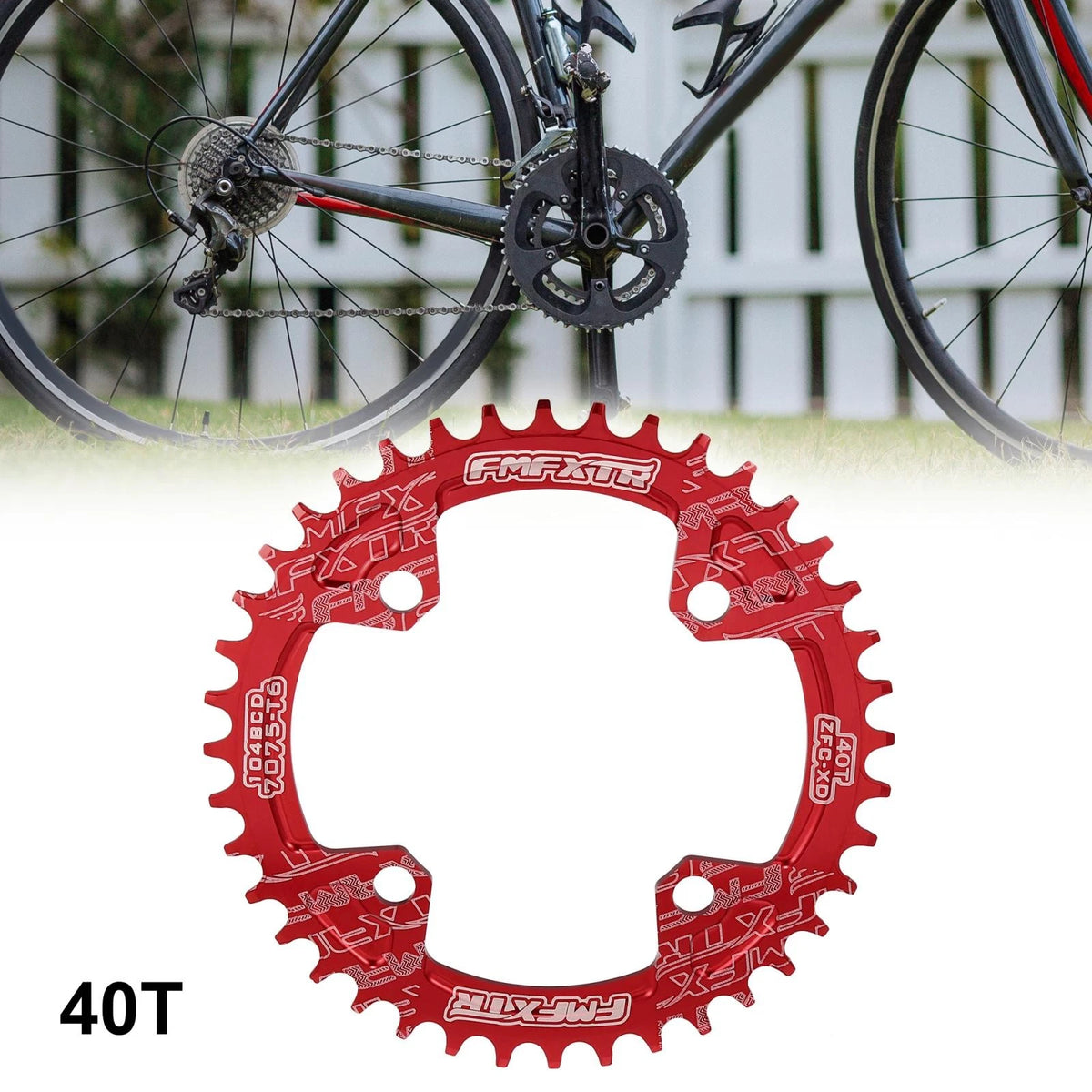 40T 104mm Narrow Wide Chainring Crankset for Bicycle Bike (1950–1950)