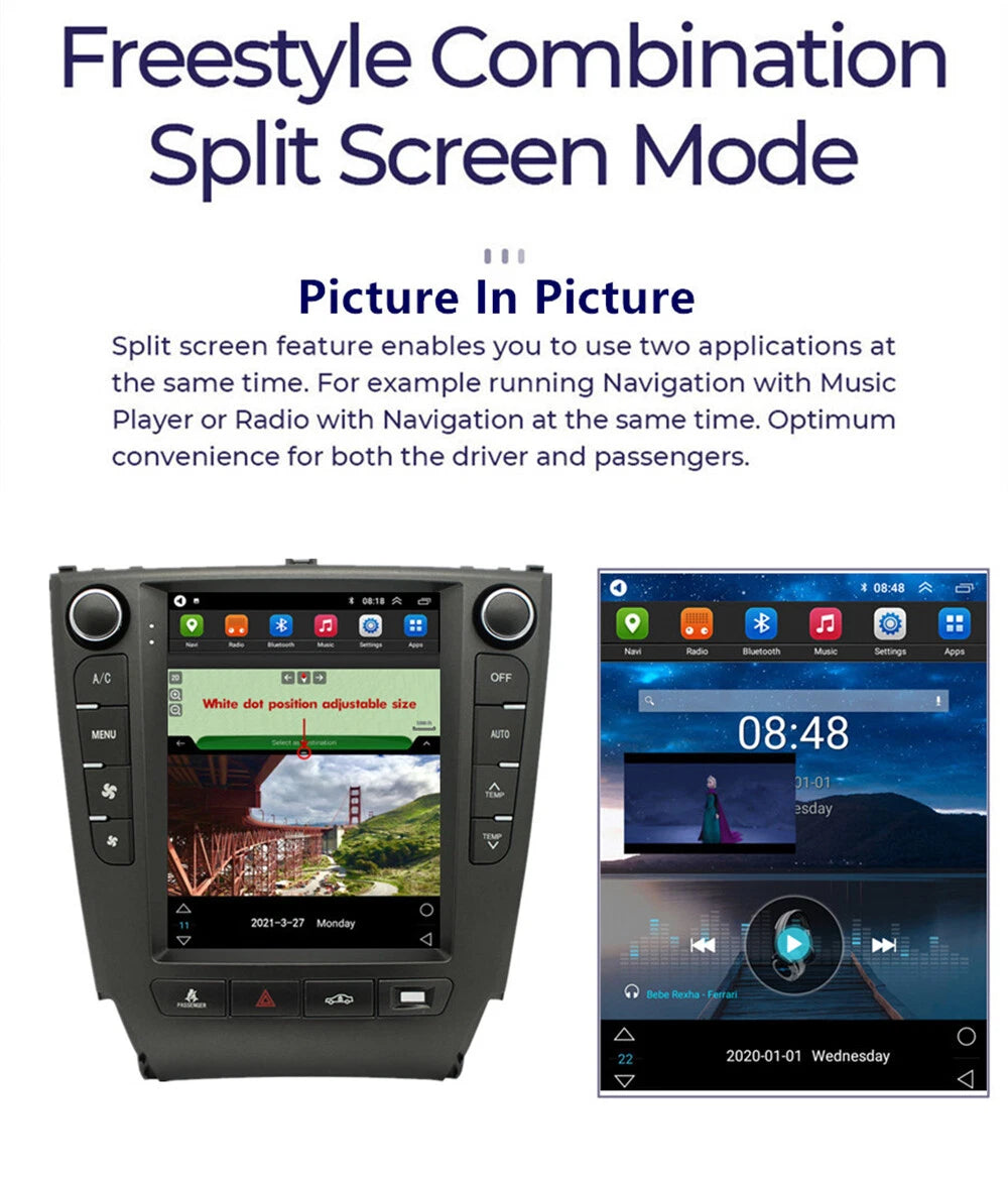 9.7'' Android Car Stereo Radio GPS for Lexus IS IS300 IS300C IS350 (2005–2012)
