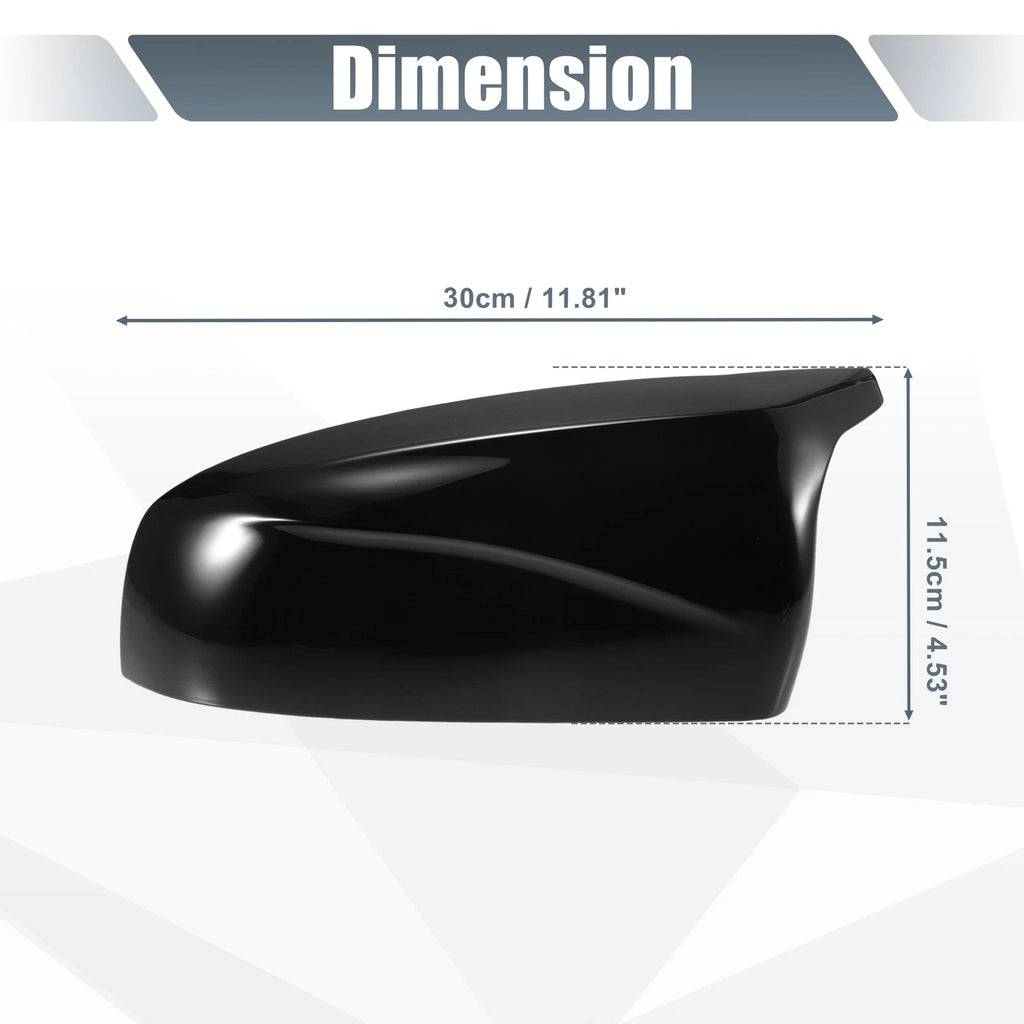 Rearview Mirror Cover Replacement Gloss Black for BMW X5 X6 E70 E71 (2008–2013)