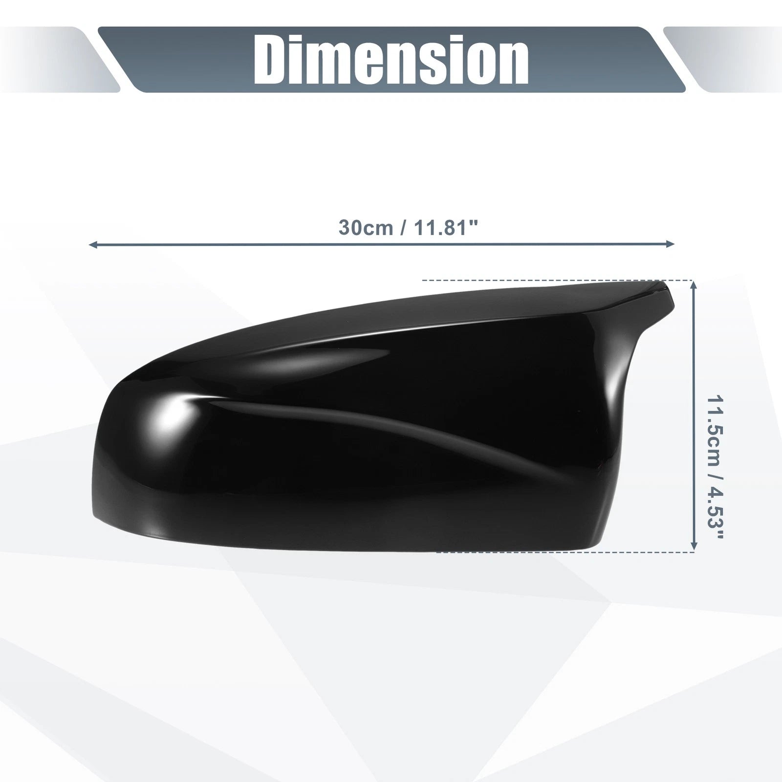 Rearview Mirror Cover Replacement Gloss Black for BMW X5 X6 E70 E71 (2008–2013)