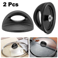 Replacement Pot Lid Knobs for Cookware (Bakelite, Black)