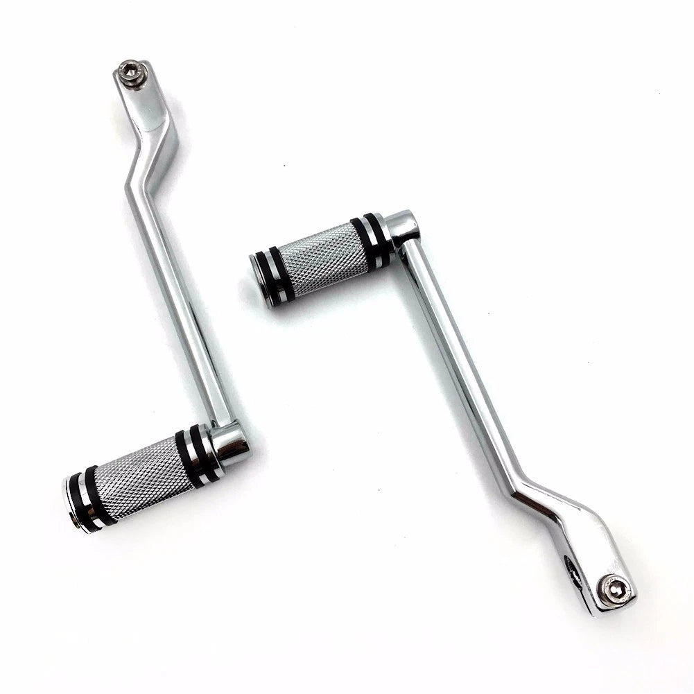 Chrome Heel Toe Shift Lever w/ Shifter Pegs for Harley Fat Boy (2000–2023)