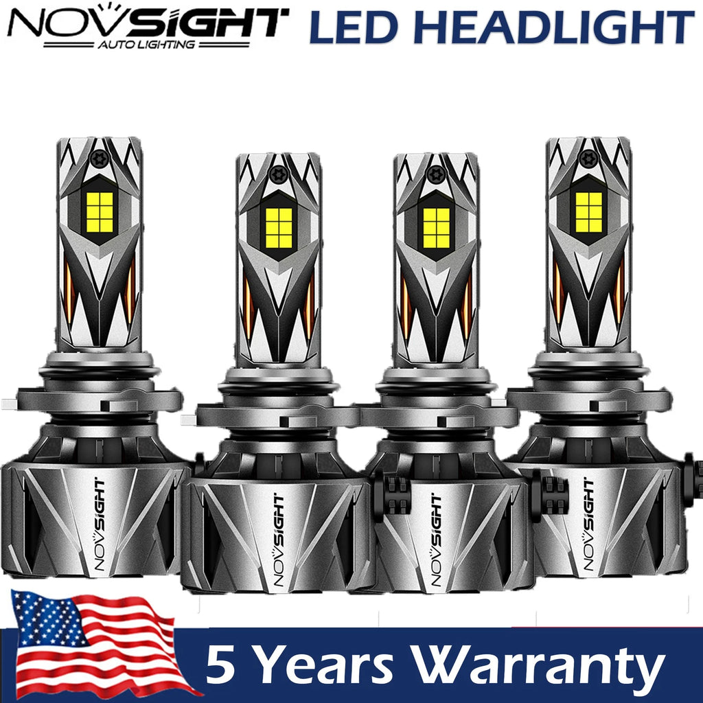 2X 9005+9006 LED Headlight Bulb Combo for