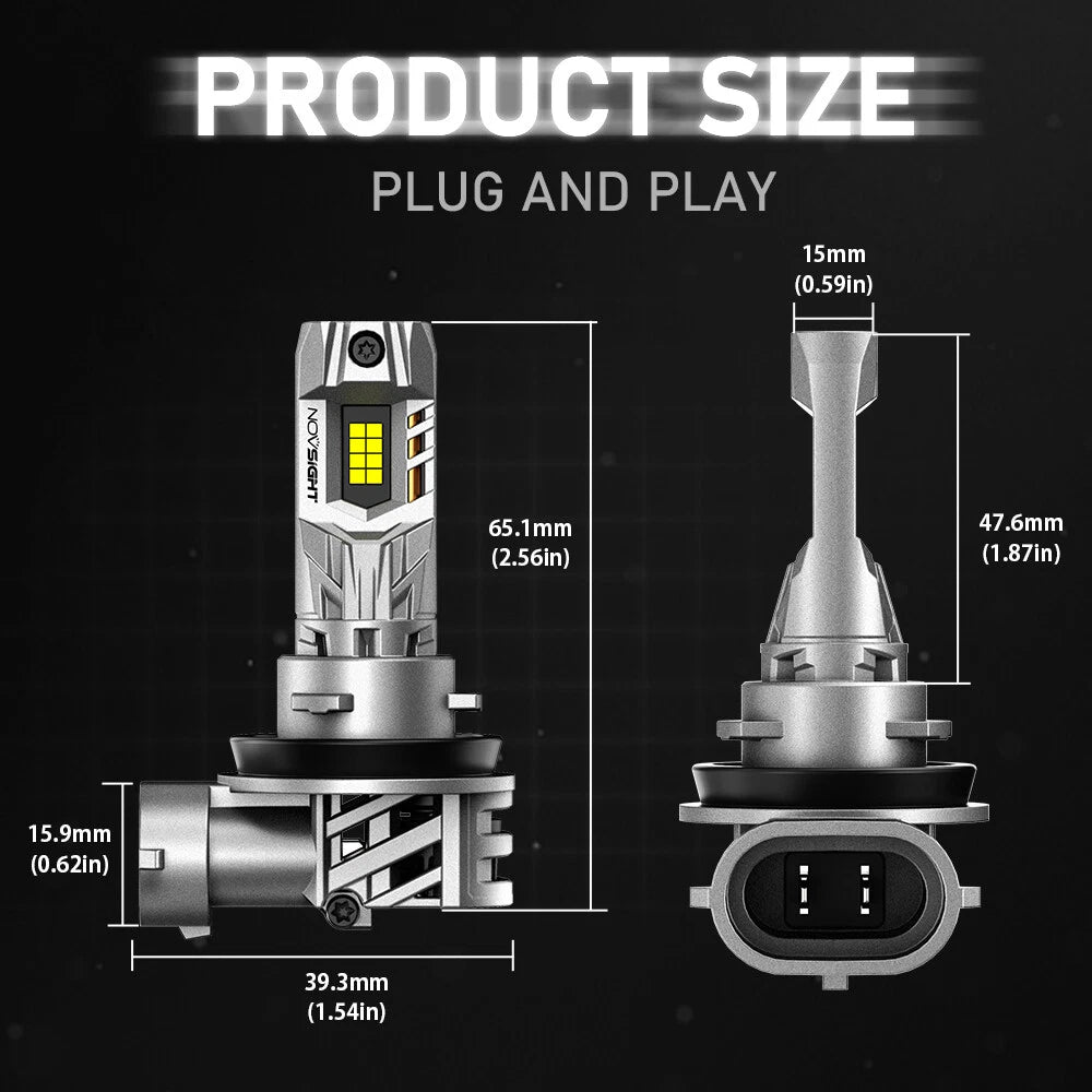 H8 H9 H11 LED Headlight Bulbs Kit for