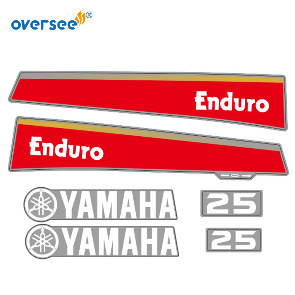 Sticker Kit for Yamaha 25HP 2T Outboard (Anti-UV, Not Fade)