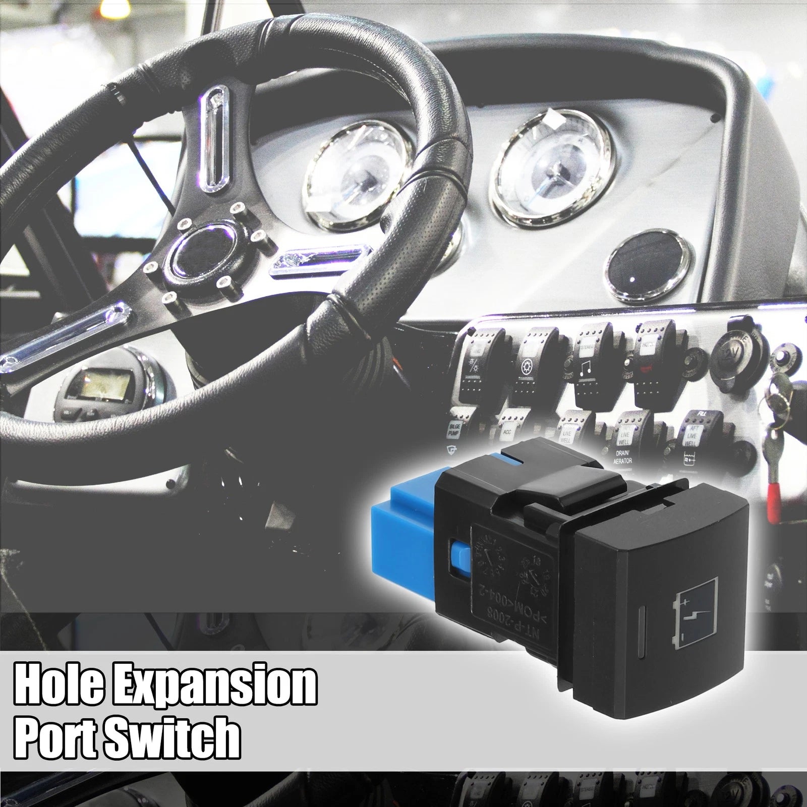 Battery Switch Hole Expansion Port with Wire Replacement for Toyota Vehicles