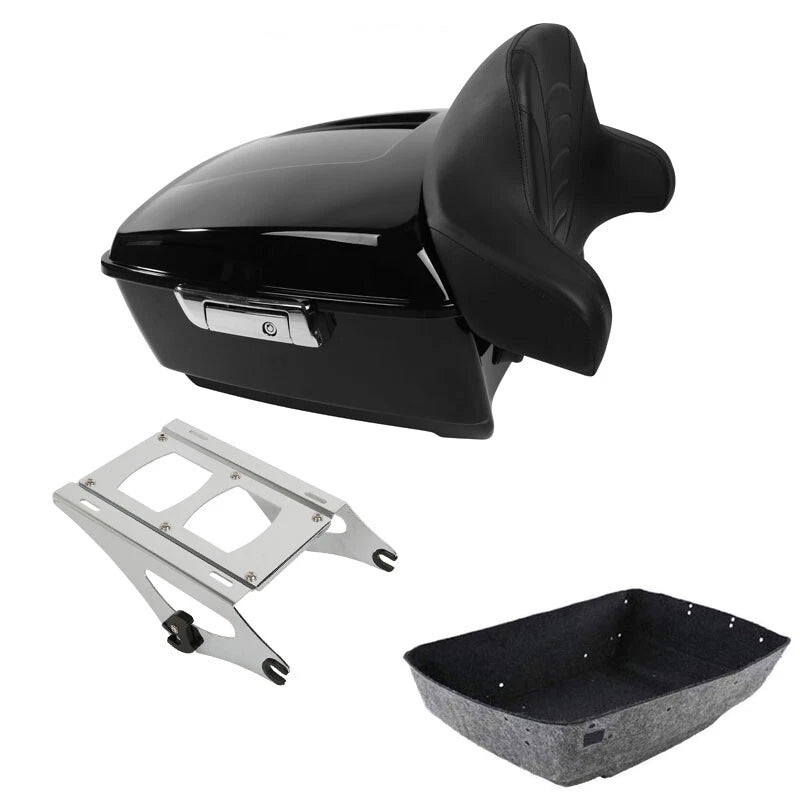 Chrome Trunk Backrest for Harley Touring Road King Glide (2014–2026)