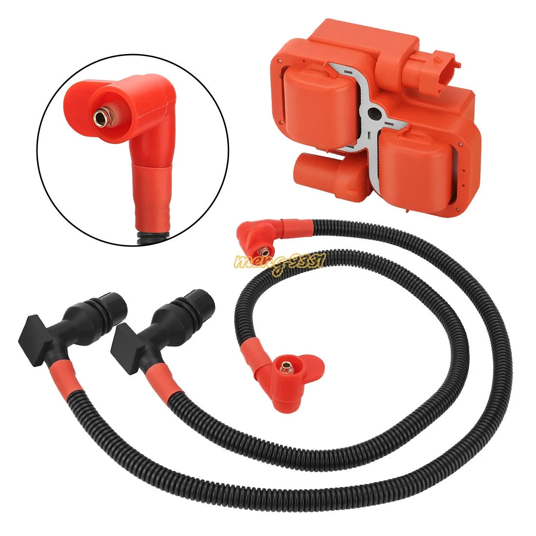 Ignition Coil Set with Spark Plug Wire for Polaris Ranger 800 (2011–2016) RZR 800 (2011–2014)