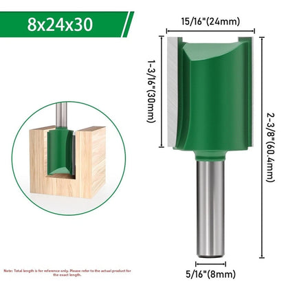8mm Shank Carbide Straight Router Bit for CNC Engraving Machines