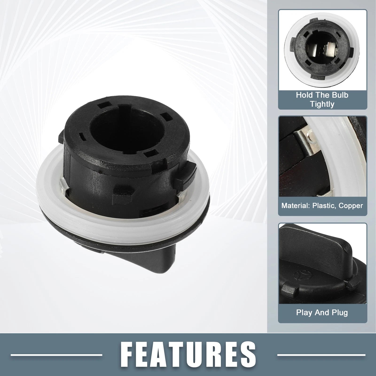 Turn Signal Lamp Holder Replacement Socket for Hyundai (Set of 2)
