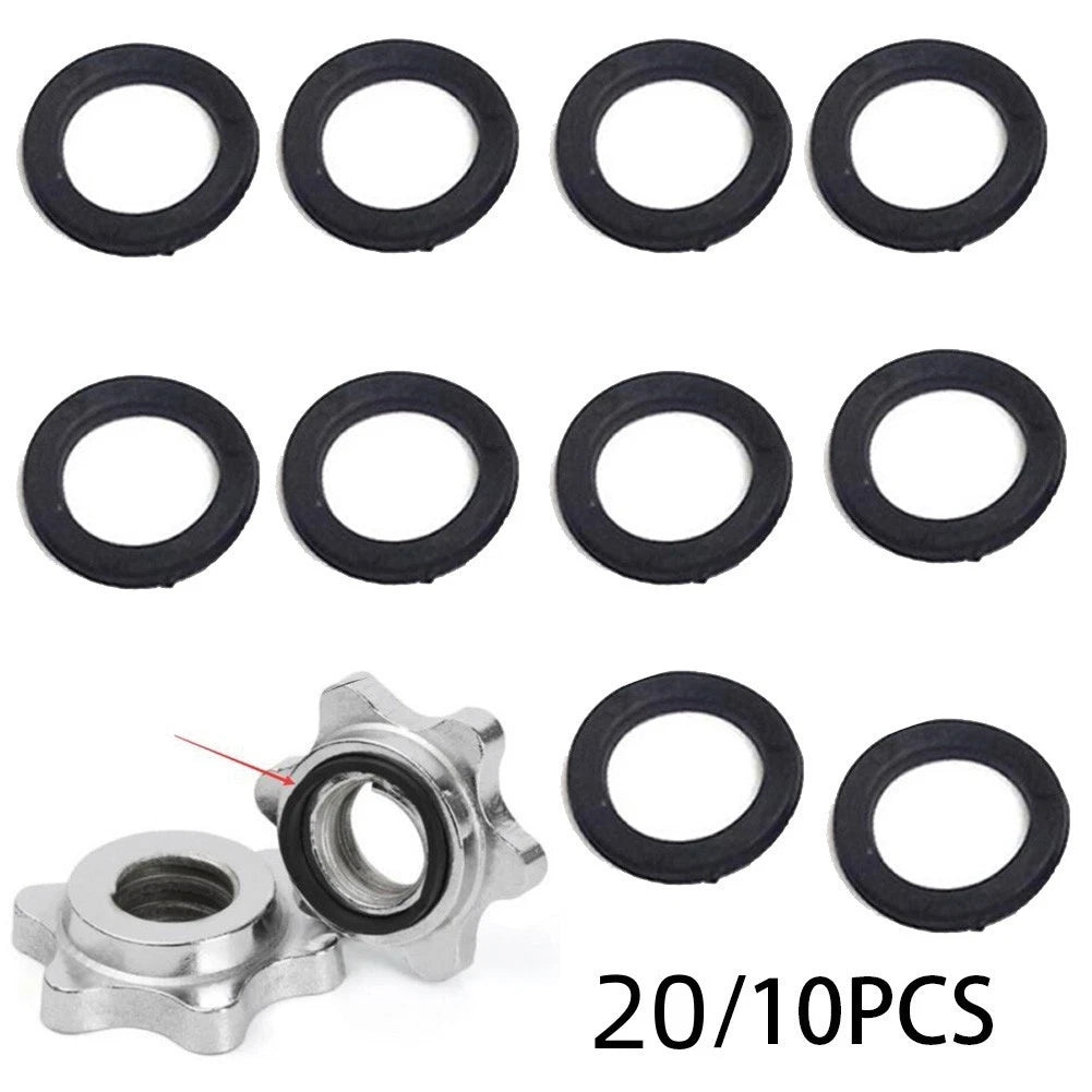 20pcs Rubber Washers for Spinlock Dumbbell Nut