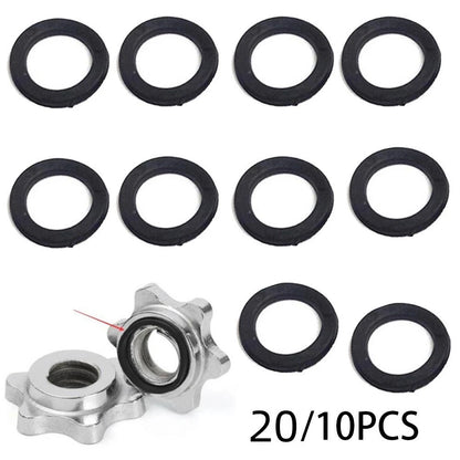20pcs Rubber Washers for Spinlock Dumbbell Nut