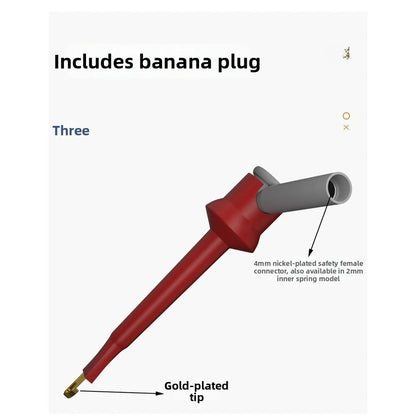 Brass Quick Test Connector with 4mm Banana Jack for Repeated Use