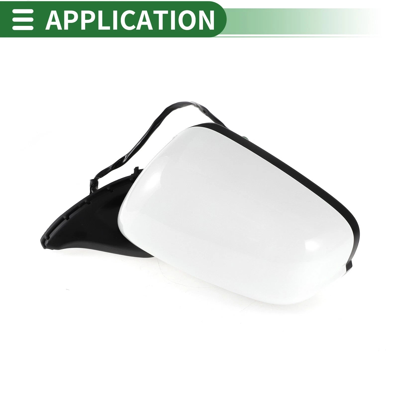 Left Side Door Mirror for Honda Fit (2009–2014) Manual Folding White