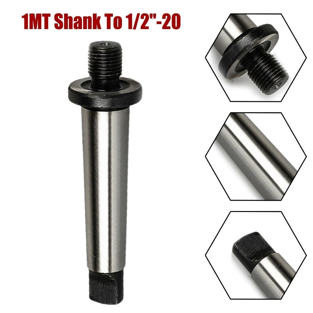 MT1 Drill Chuck Arbor Adapter to 1/2"-20 Thread for Workholding