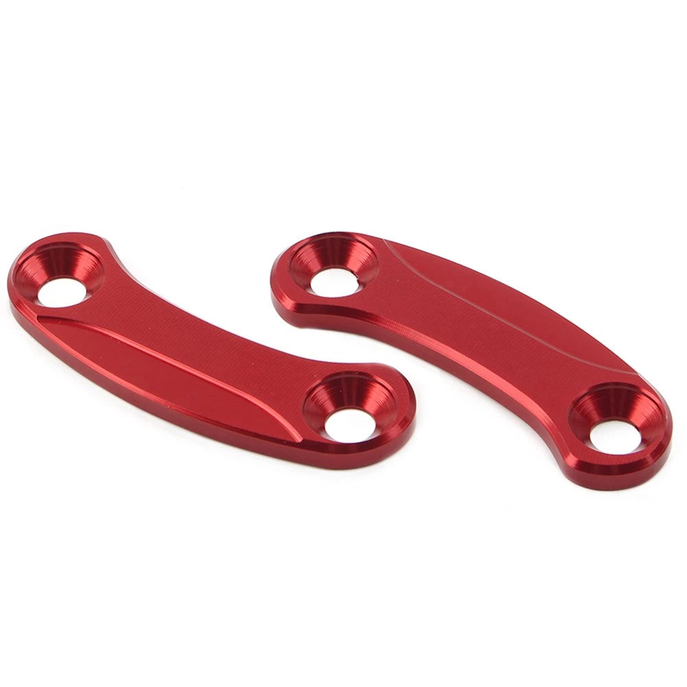Red Rearview Mirror Block Off Base Plates for Kawasaki Ninja400 (2018–2021)