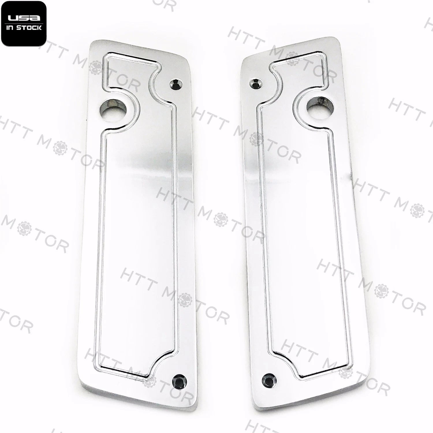 Saddlebag Latch Covers for Harley Hard Touring (2014–2023) - Chrome
