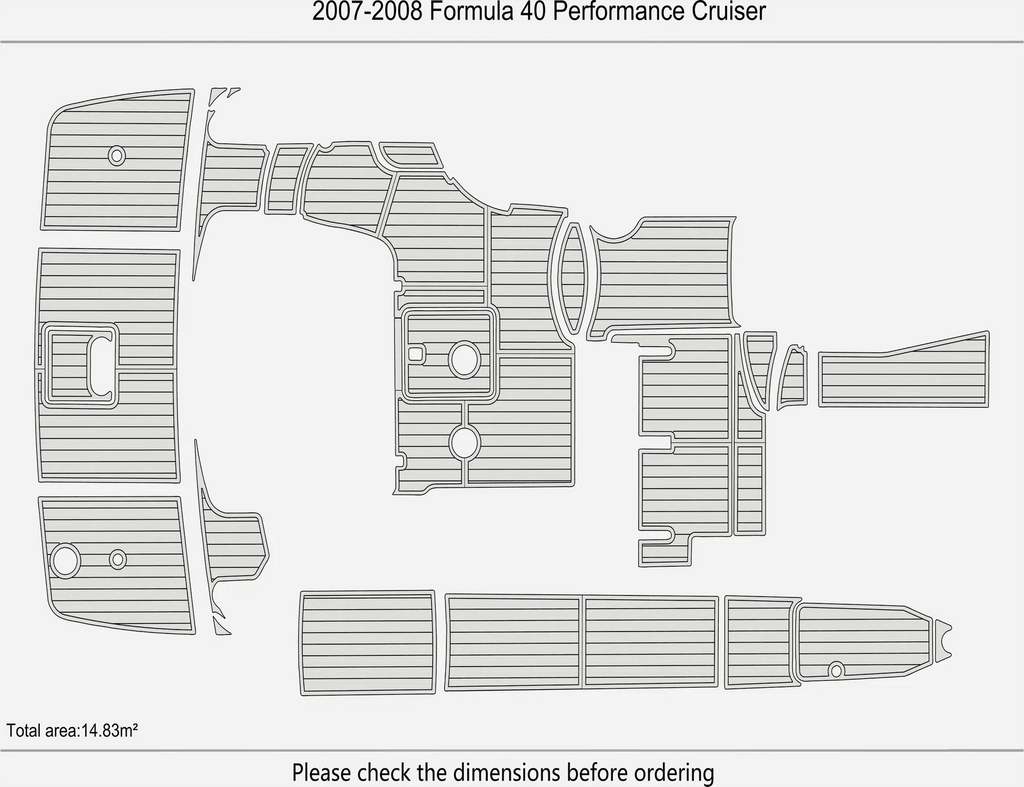 EVA Foam Flooring for Formula 40 Performance Cruiser (2007)