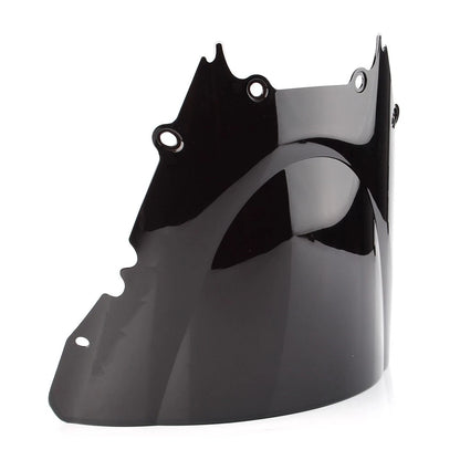 Double Bubble Front Windshield for Yamaha YZF R6 600 (1998–2002) Black