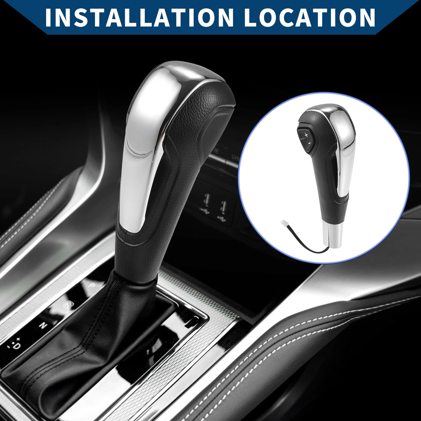 Gear Shift Knob Replacement for Chevrolet Aveo (2011–2017) Faux Leather