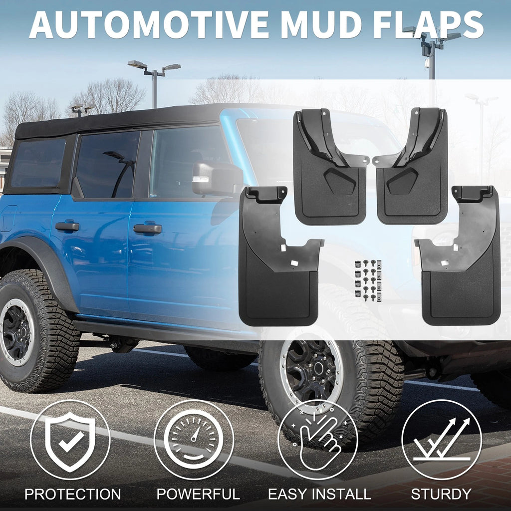 Mud Flap Splash Guard Front Left for Ford Bronco (2021–2024)