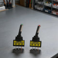 Set of 2 12V 20A Toggle Switch SPST 3Pin 12mm with LED Indicator