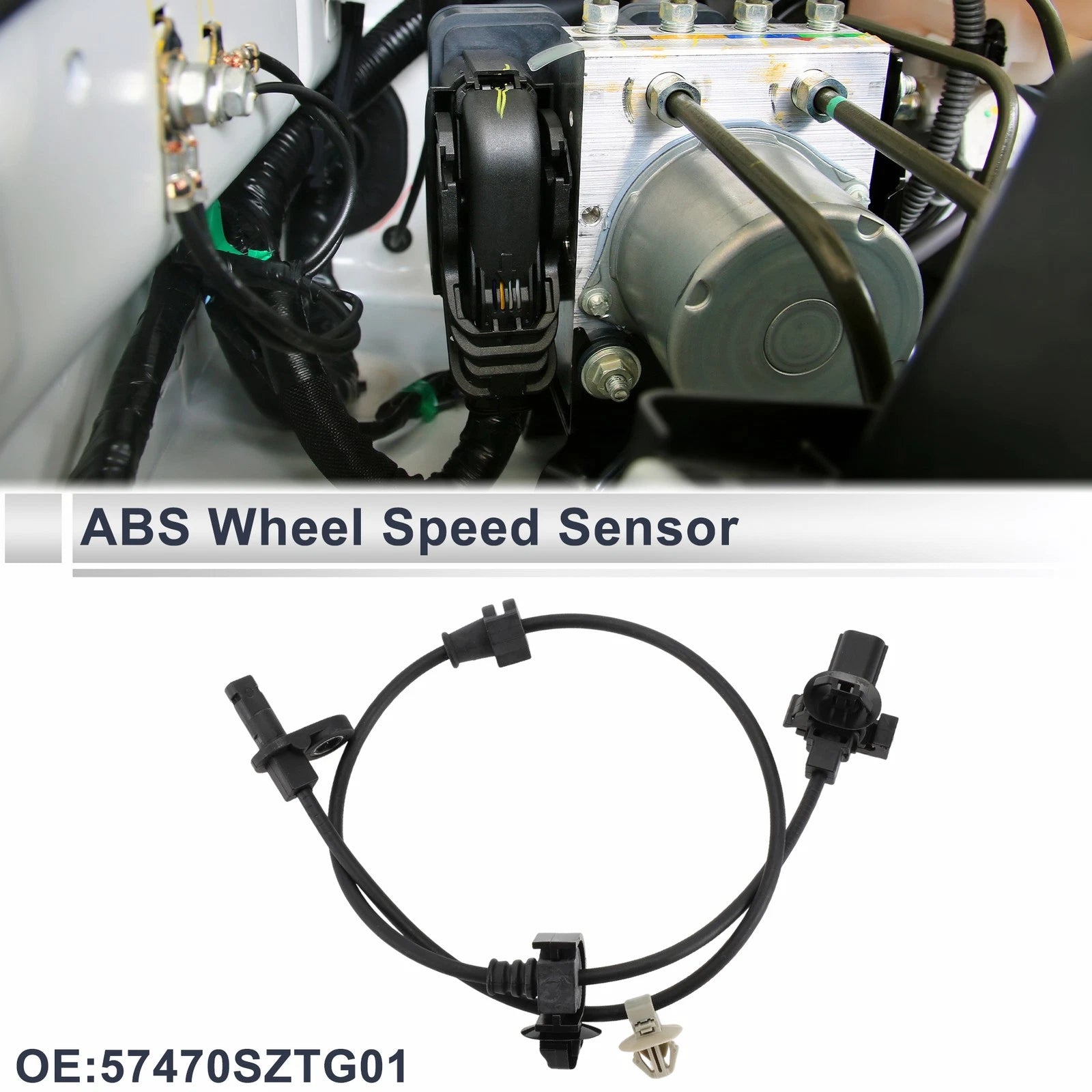 ABS Wheel Speed Sensor Rear Right Replacement for Honda CR-Z (2011–2016)