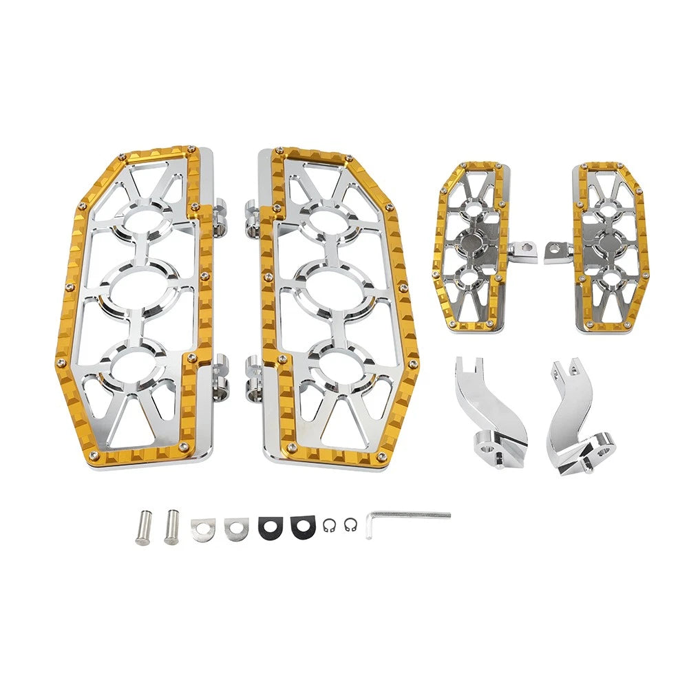 Front Floorboard & Rear Foot Peg Mounts Kit for Harley Touring (1993–2023)