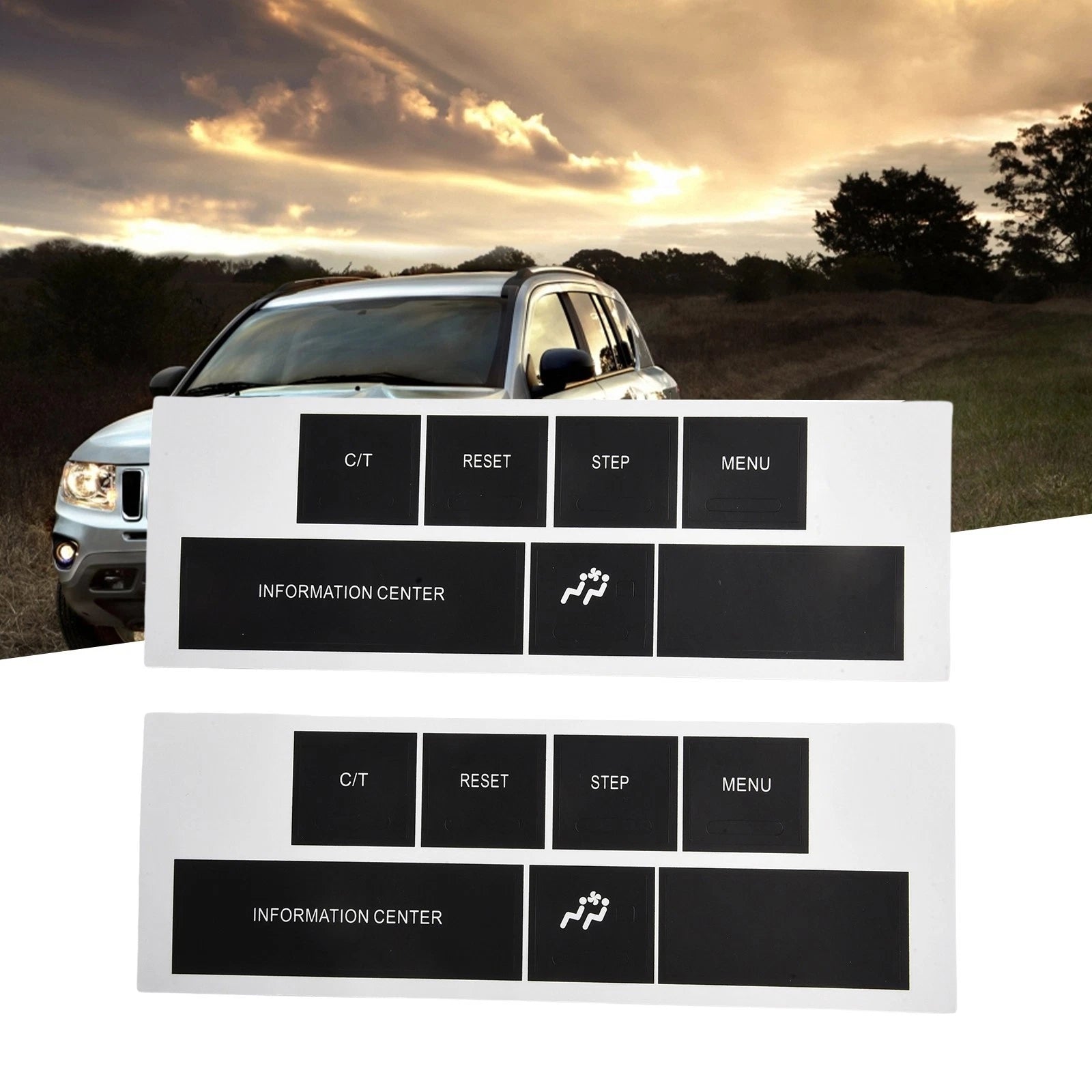 Dash Panel Button Repair Stickers for Chrysler Jeep